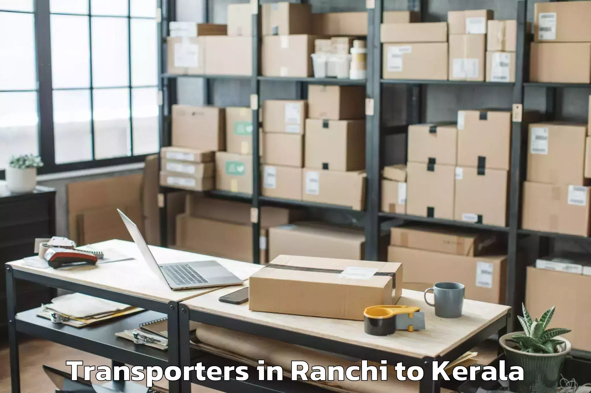 Professional Ranchi to Adoor Transporters